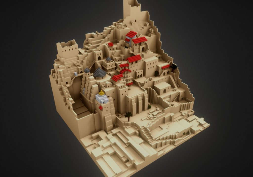 Voxel 3d model