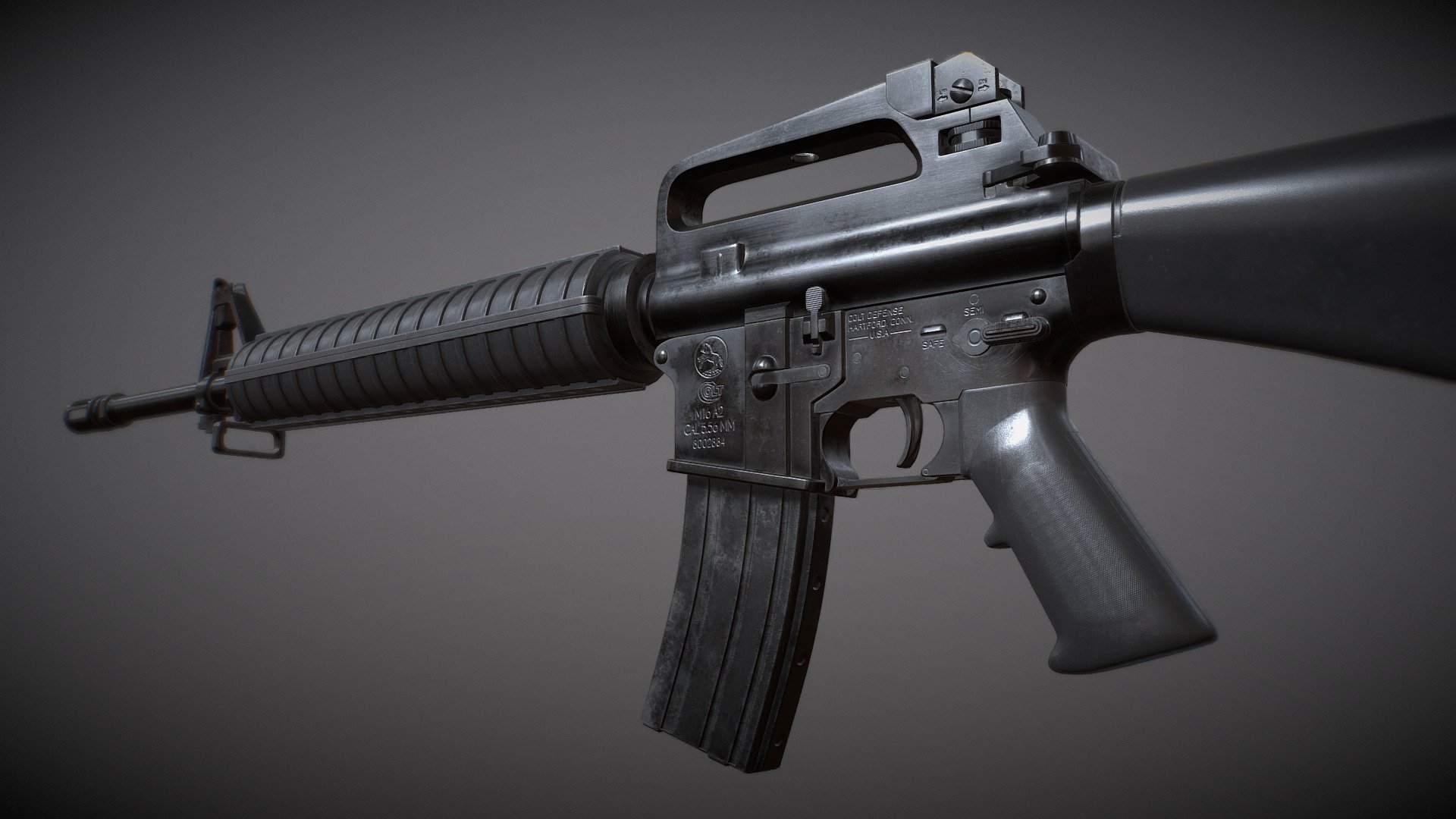 M16A2 Rifle - Buy Royalty Free 3D model by S_Mermaid [bdf8a72 ...