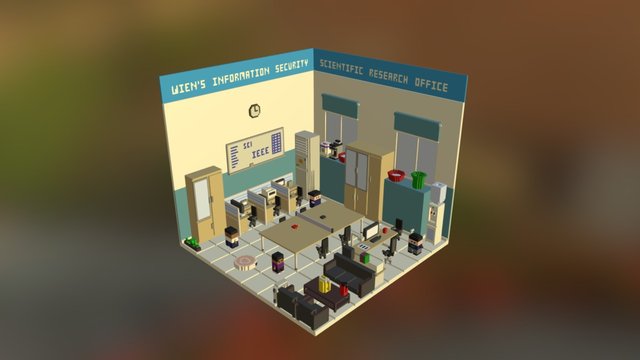 RESEARCH BASE Night 3D Model