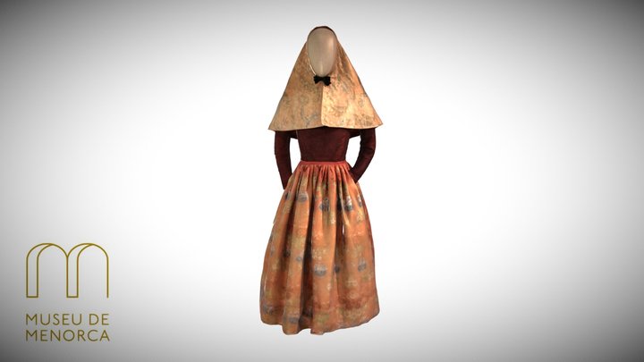 Indumentària menorquina-segle XVIII 3D Model