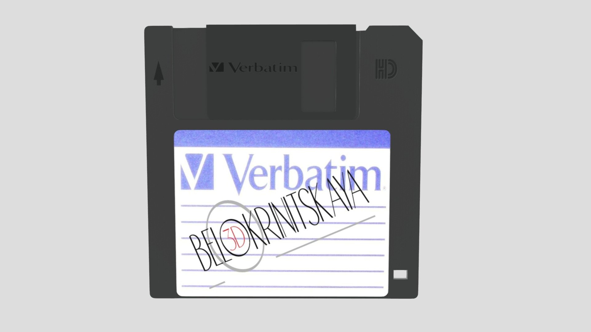 Дискета Verbatim - 3D model by Миллирина (@ms1white56) [bdf9b40 ...