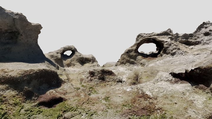 Beach Rocks 003a 3D Model