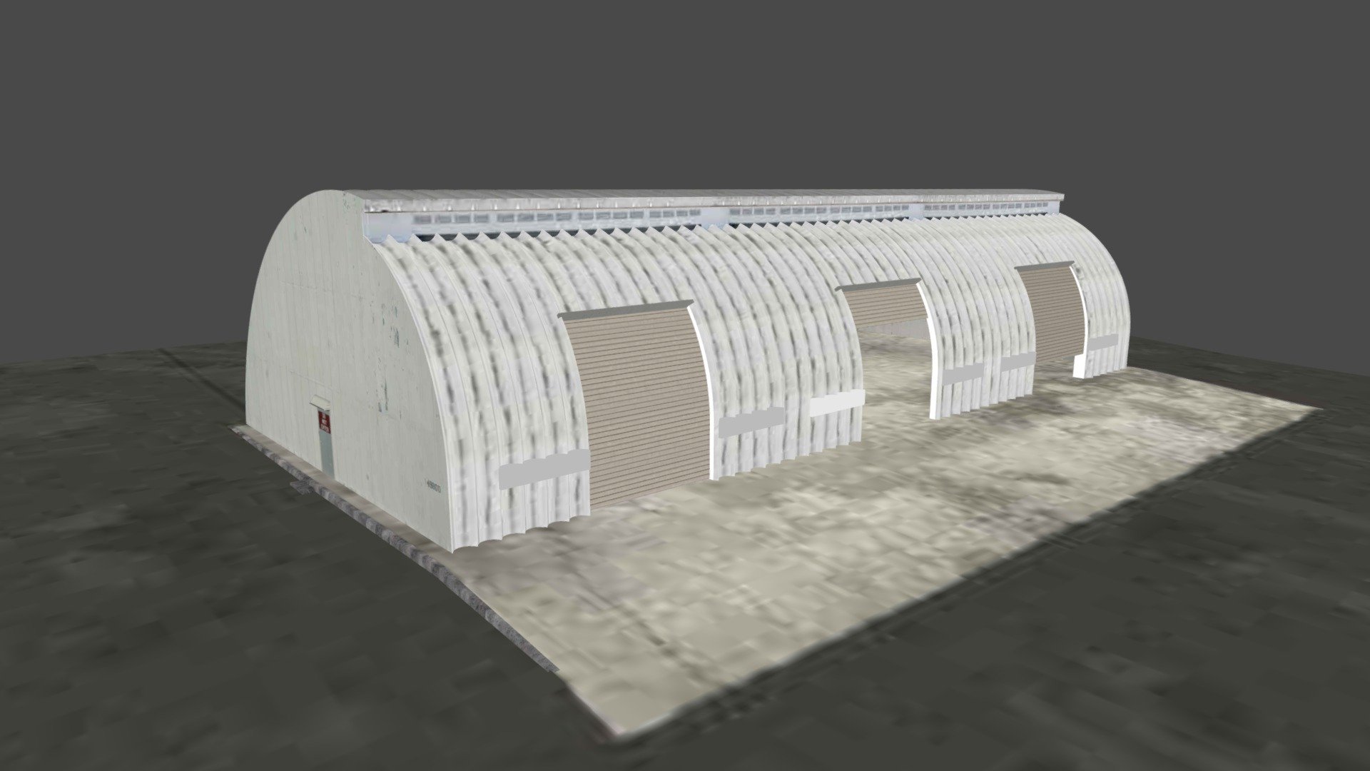 Historic Quonset Building 3D model by Center for Digital Heritage