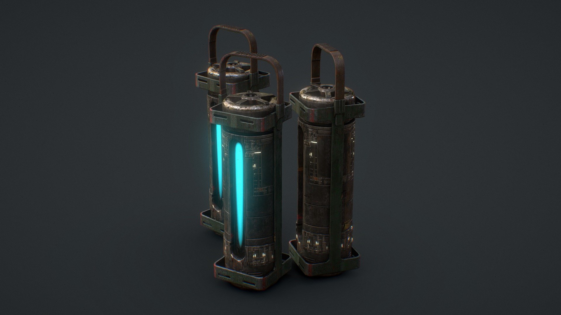 Sci Fi Liquid Container 3D model