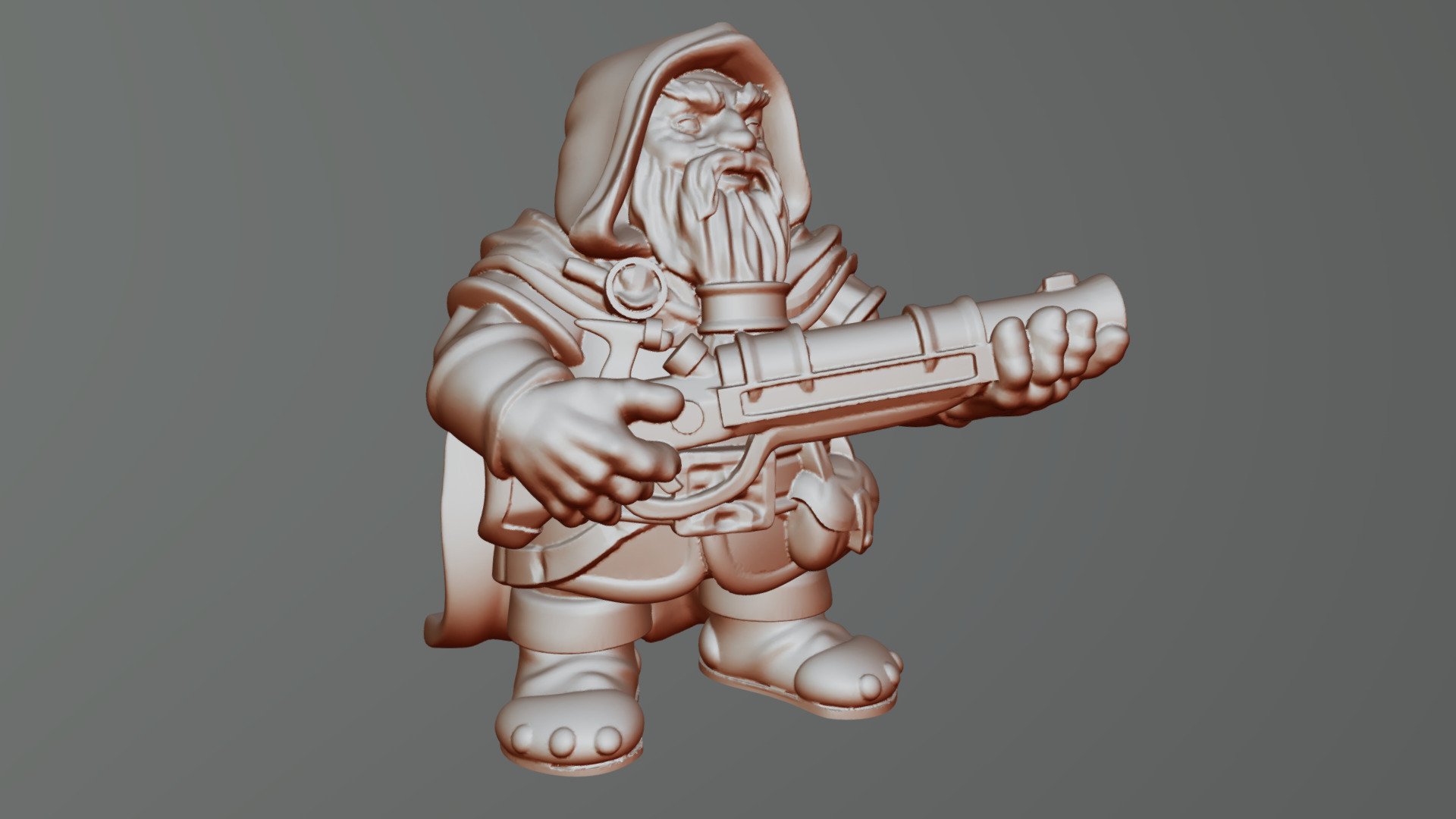 Dwarf rifleman miniature V2