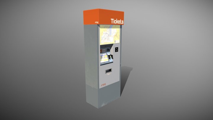 Ticket Vending Machine 3D Model