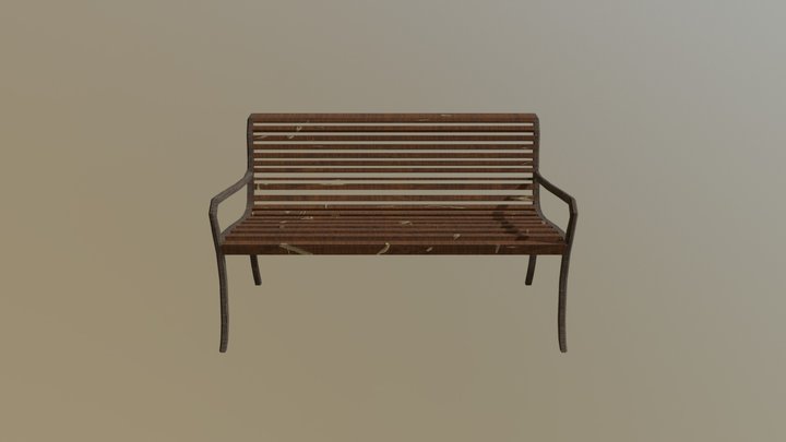 Park Bench 3D Model