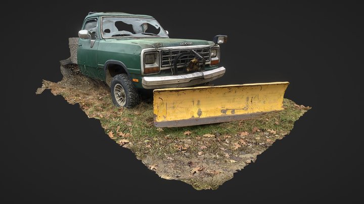 Snow Plow Pickup 3D Model