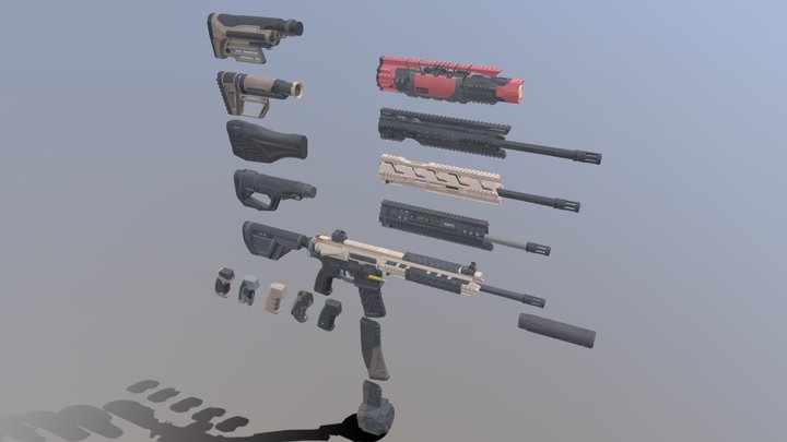 Call of Duty: Black Ops 7 - MK35 ISR – Modello 3D gratuito STL