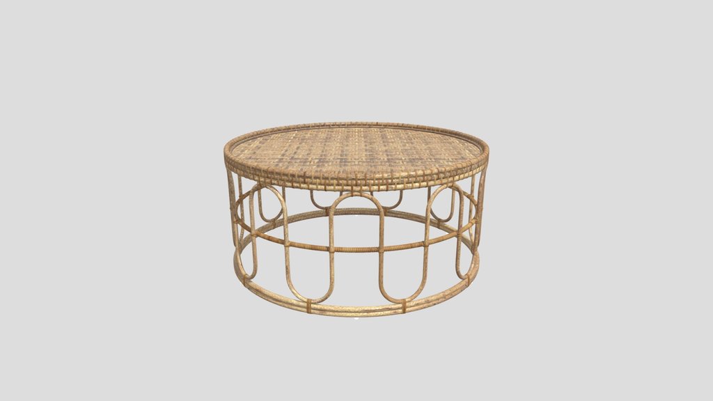 Rattan Coffee Table Tikamoon Samson