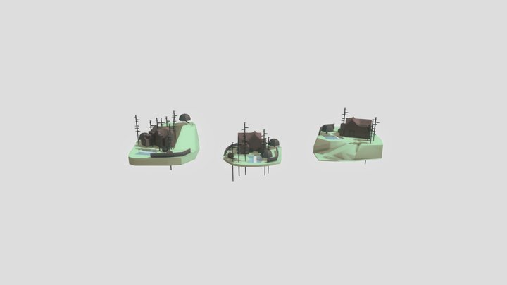 Grandma's House  - Blockout 3D Model