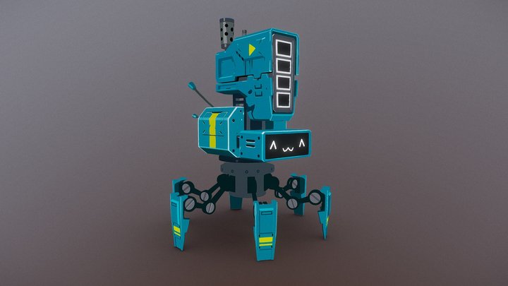 Enginner Bot - WildStar 3D Model