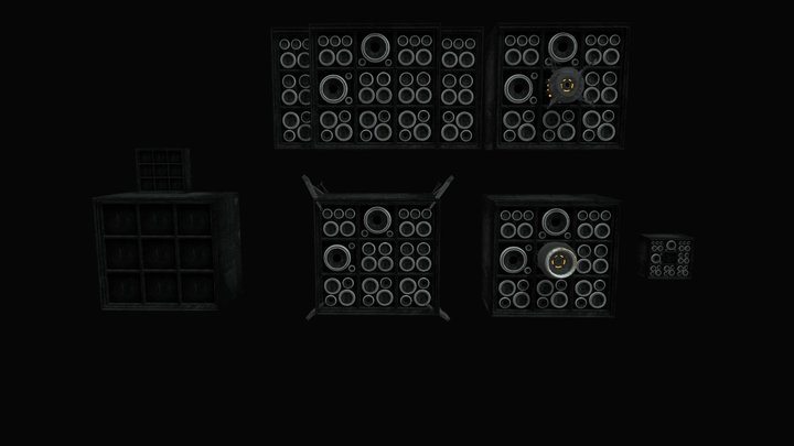 Core Speaker Pack 3D Model