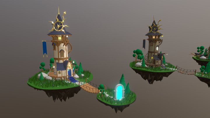 Wizard's Tower (HW XYZ School 6) 3D Model