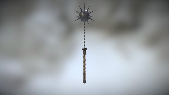 Morningstar Low Poly 3D Model