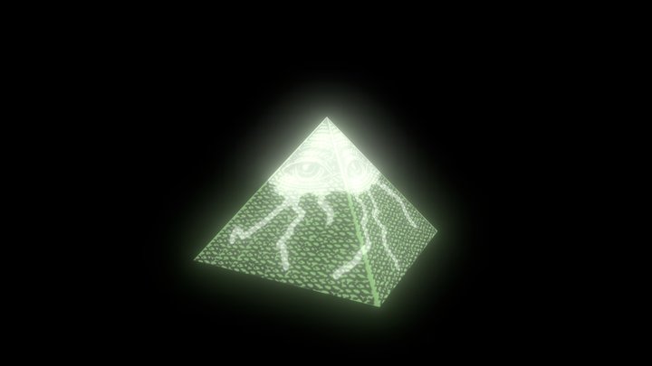 Illuminati pyramid. 3D Model