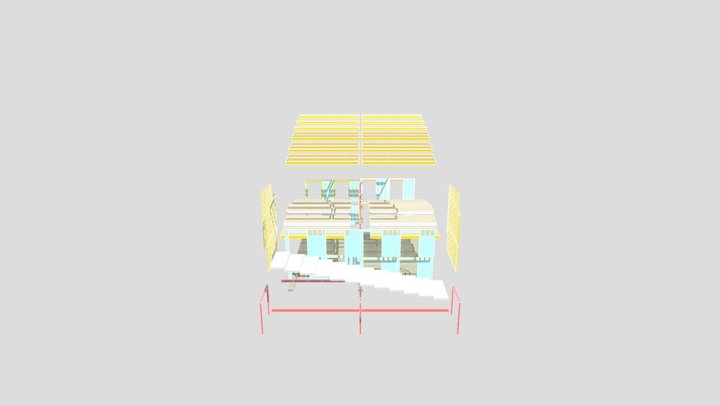 Panelised - Two Level (Exploded) 3D Model