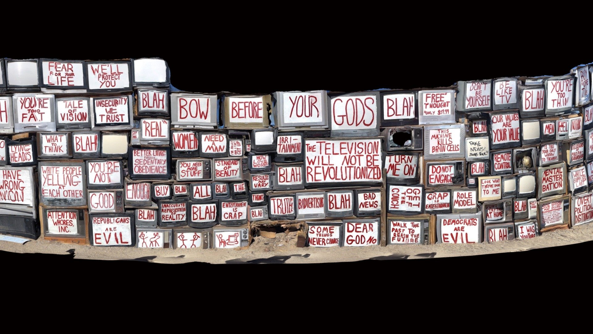 Wall of televisions
