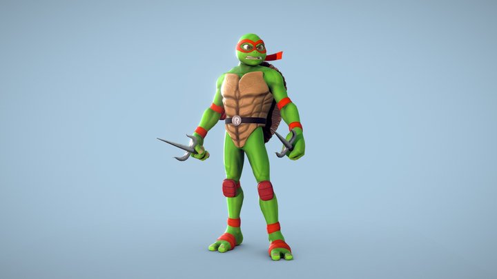 Raphael Ninja Turtle 3D Model