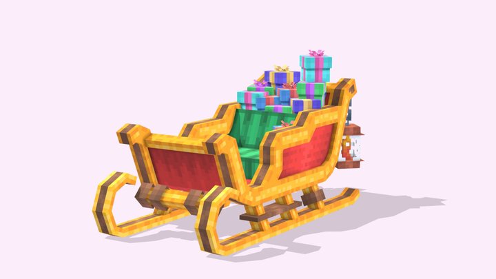 Christmas Car 3D Model