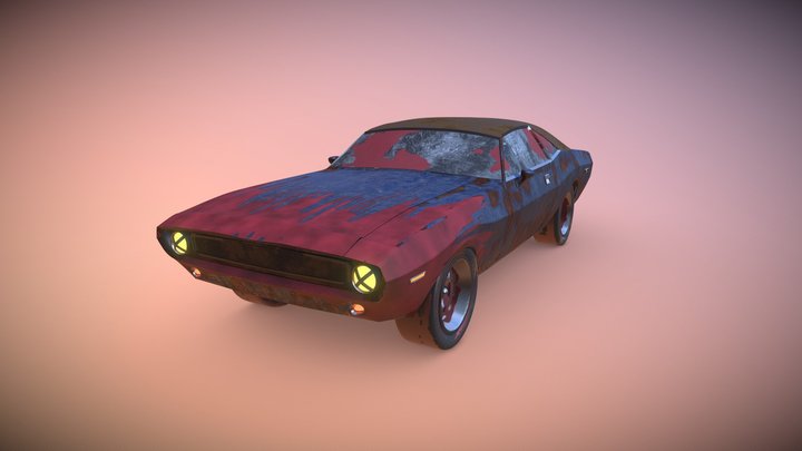 Dodge 1970 Zombie Apocalypse edition 3D Model