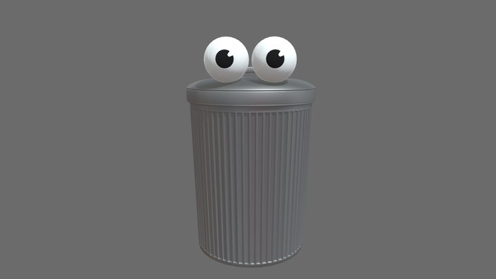 Trash Can BNC Bike fighter 3D Model