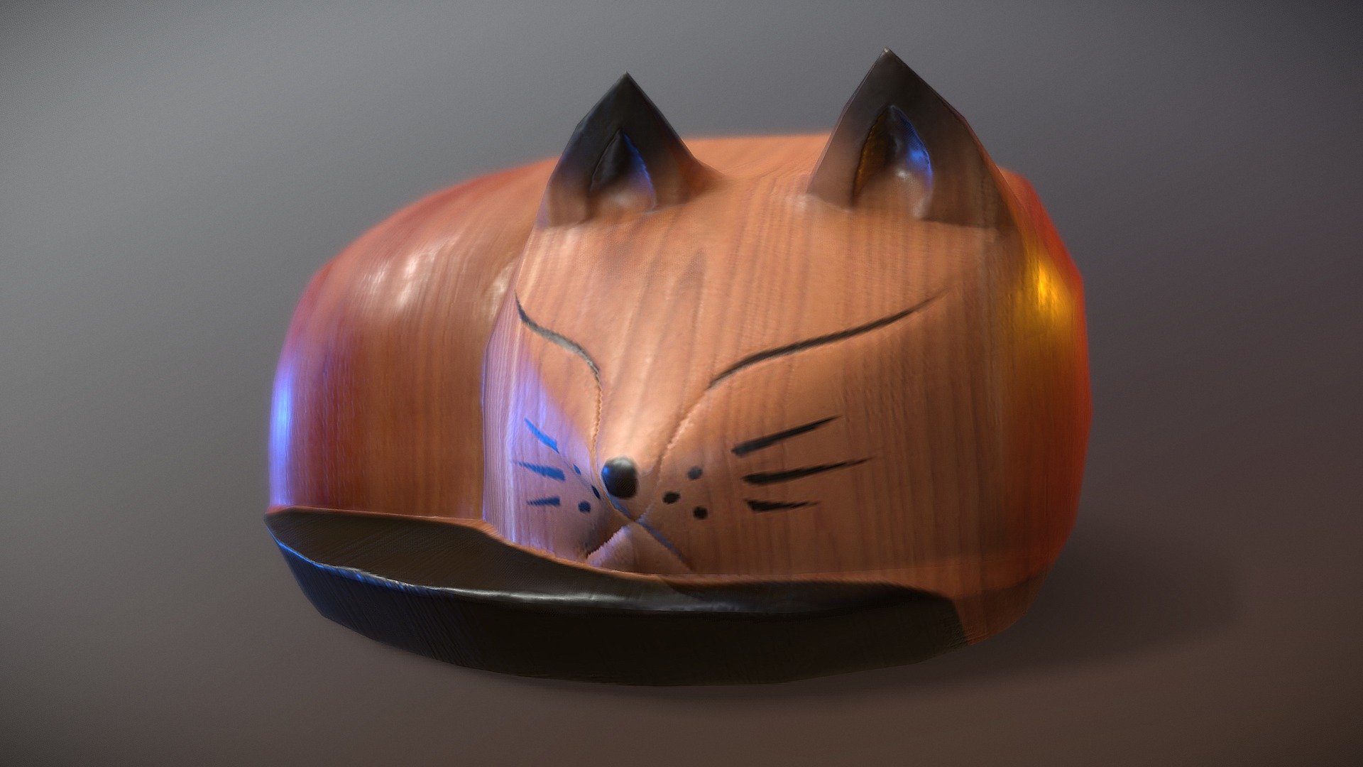 WoodFoxSketchfab — Sketchfab embed 3D viewer
