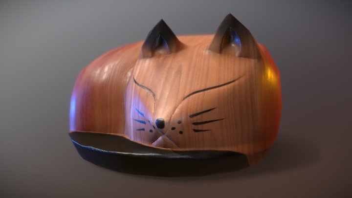 WoodFoxSketchfab 3D Model