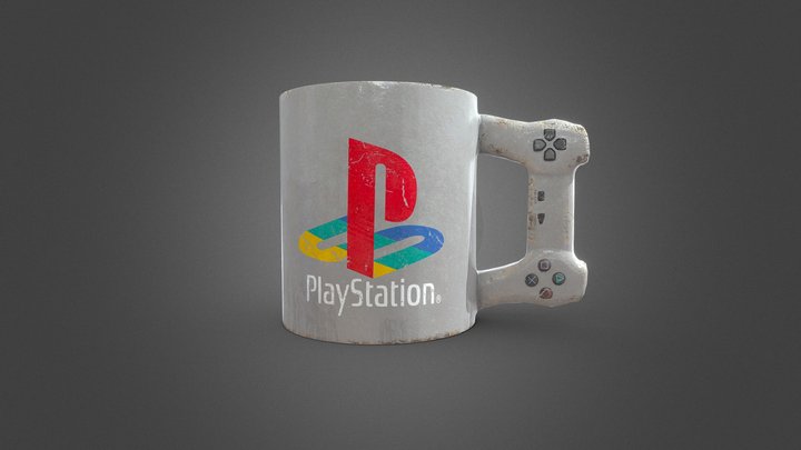 Playstation Mug 3D Model