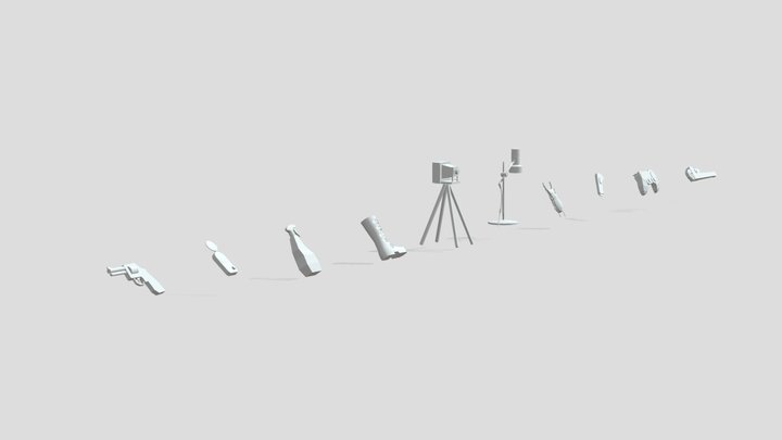 2 HW XYZ (10 blockout) 3D Model