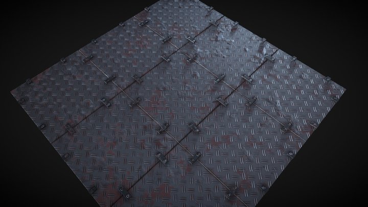 Sci-Fi Floor Material 3D Model