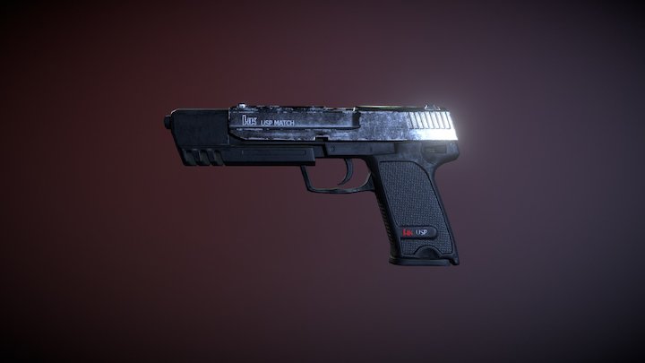 USP Match 3D Model
