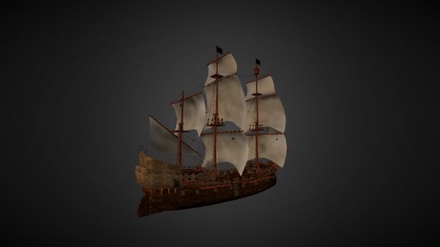 Pirate Ship ("Rush Adventures") 3D Model