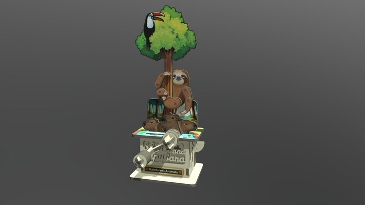 [MC-019] Sloth and Capybara 3D Model
