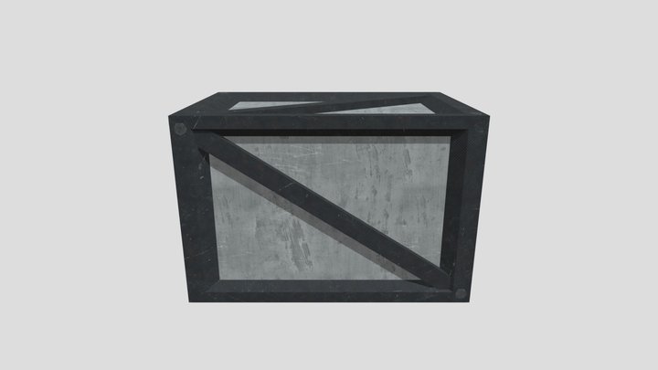 Metal Crate 3D Model