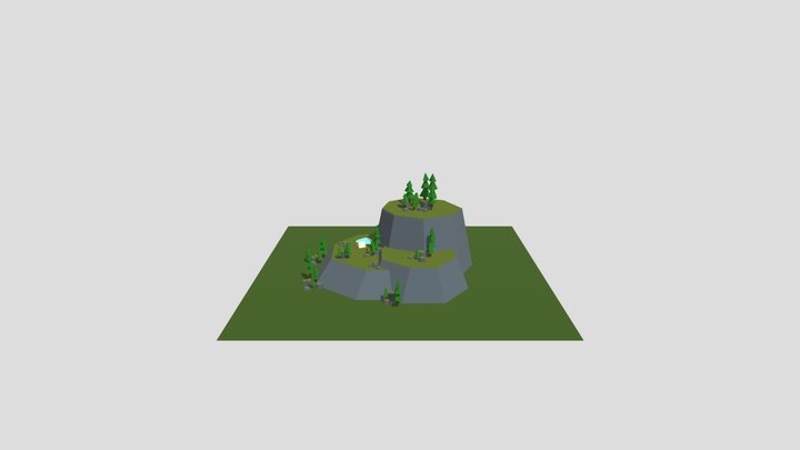 Low Poly LandMark 3D Model