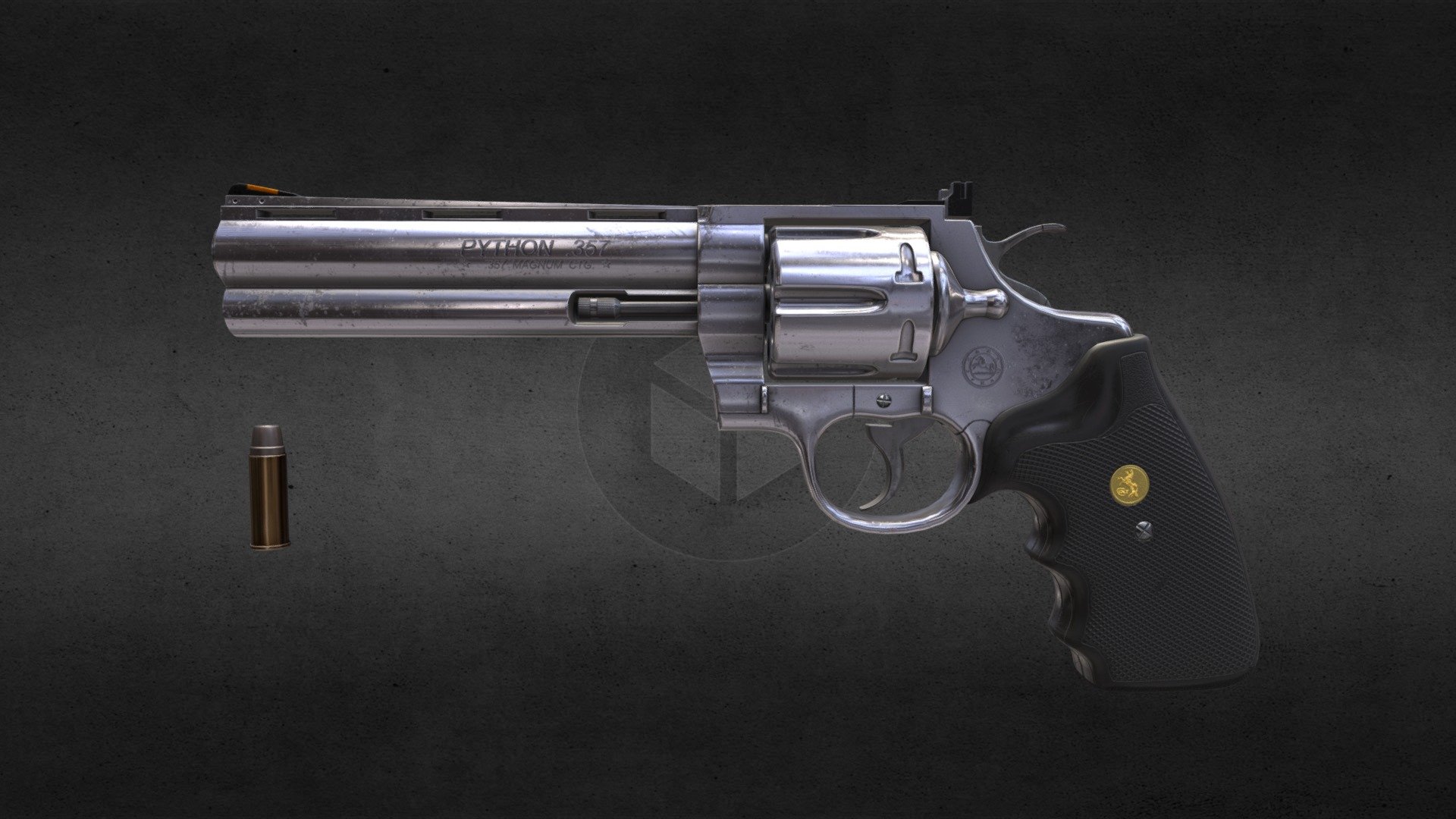 Colt python Revolver - Download Free 3D model by MojoLeeDa (@moco80 ...