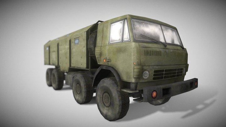 Military Kamaz 63501 8x8 truck 3D model 3D Model