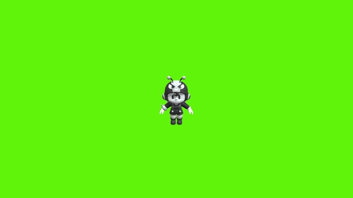 Bea Hip Hop Dancing 3D Model