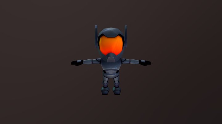 Sci-Fi Astronaut 3D Model