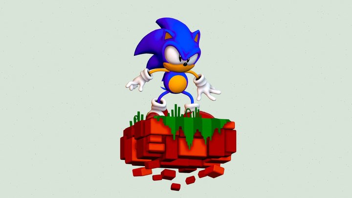 Sonic Angel Island 3D Model