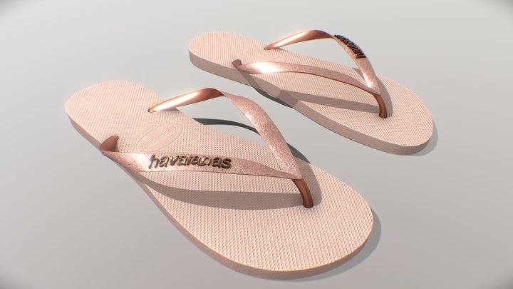Havaianas Glitter Model 3D Model