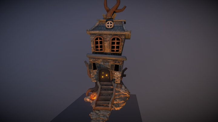 Halloween House – Kostenloses 3D-Modell STL