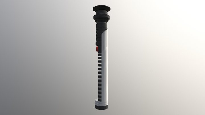 Qui Gon Gin Replica Lightsaber by LC 3D Model
