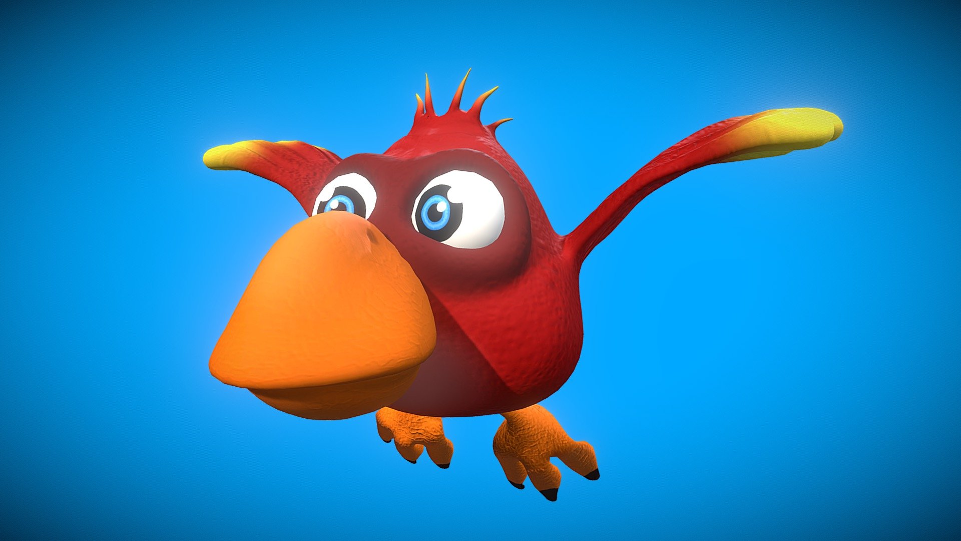 Toon Bird — Sketchfab embed 3D viewer