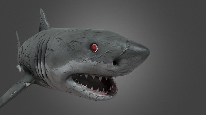 Yakuza 6 - Bloody shark – Gratis 3D-model STL