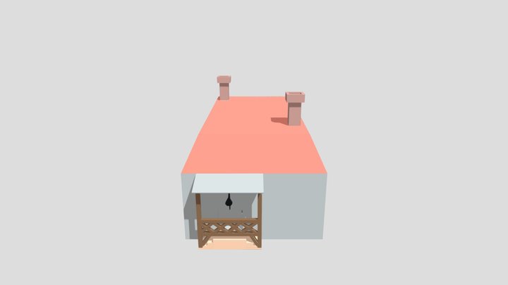 Low Poly House 3D Model