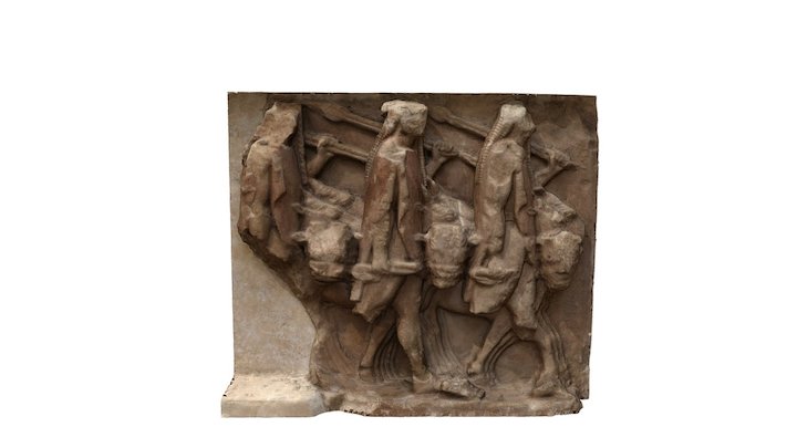 Metope from the Sikyonian Treasury, Delphi 3D Model