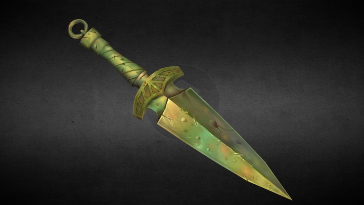 Old dagger 1 3D Model
