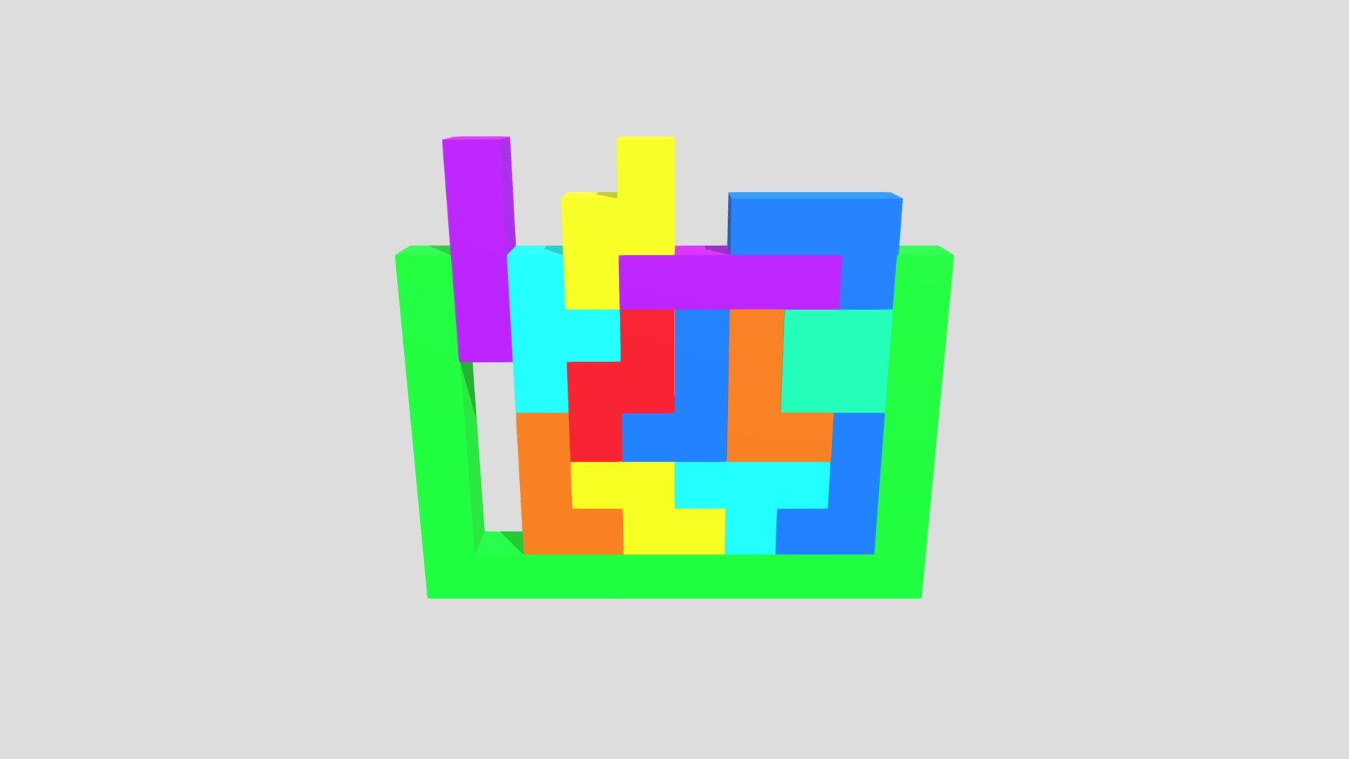 Tetris Blocks Download Free 3D model by Austin.H (hustin.sketchfab